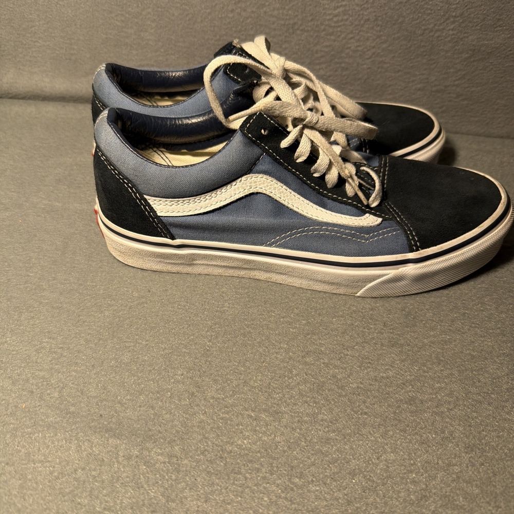 Vans Off The Wall Unisex Blue-Black Suede Sneaker Men 6 Women 7.5 Shoe 500714 - Picture 2 of 7
